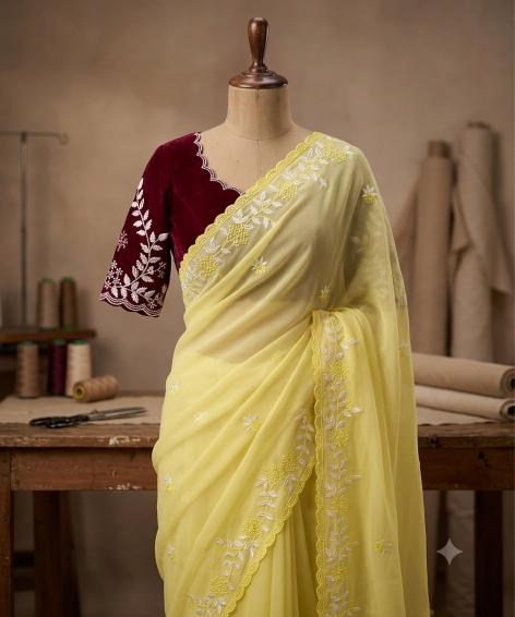 Svara georgette surat gujarat saree market